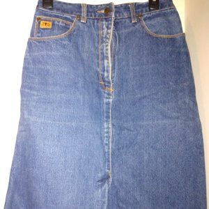 Sergio Valente Bintage designer jean skirt